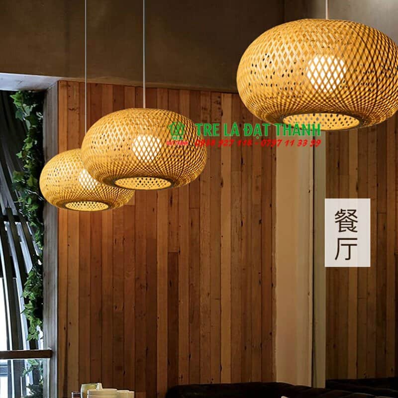 Lồng Đèn Tre Bí Tròn 1 Lớp - DMT011